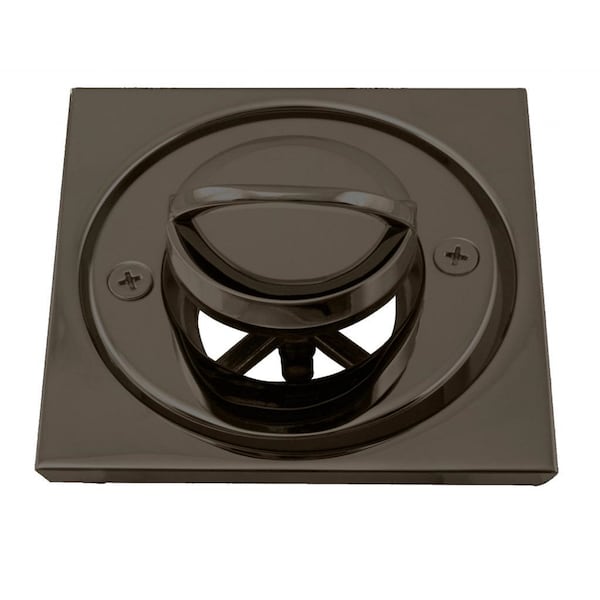 Westbrass Roman Tub Drain Trim W/ 4-1/4" OD Tile Square in Oil Rubbed Bronze D3201-12 - main